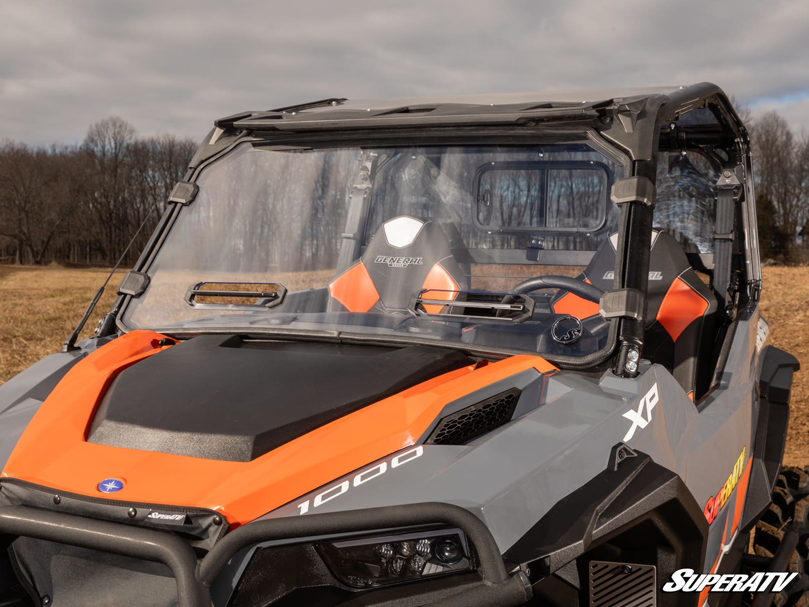 Polaris General XP 1000 Scratch Resistant Vented Full Windshield