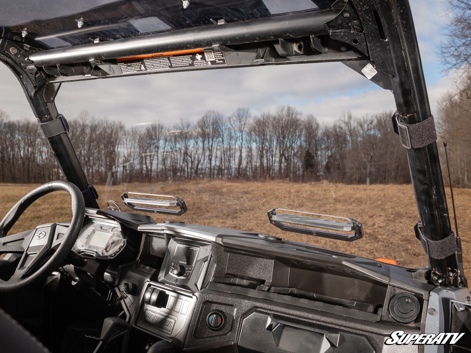 Polaris General XP 1000 Scratch Resistant Vented Full Windshield