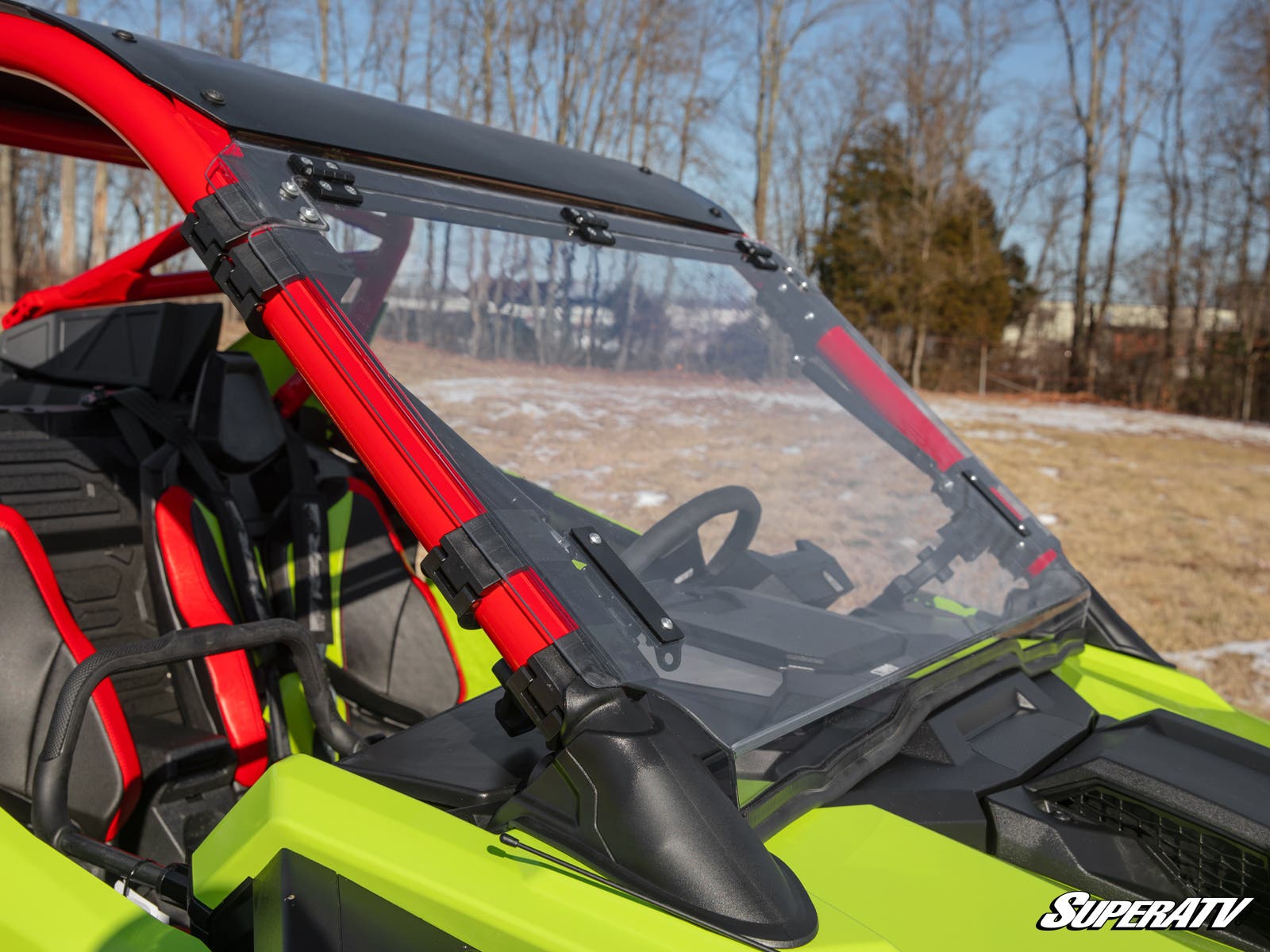 Polaris RZR Pro R Scratch-Resistant Flip Windshield