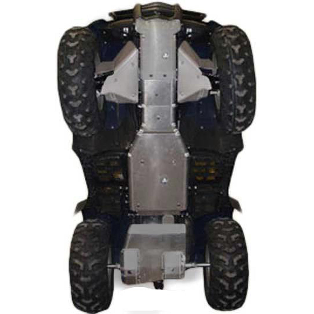 Honda TRX420 Fourtrax Rancher (Straight Axle) Ricochet 7-Piece Complete Aluminum Skid Plate Set