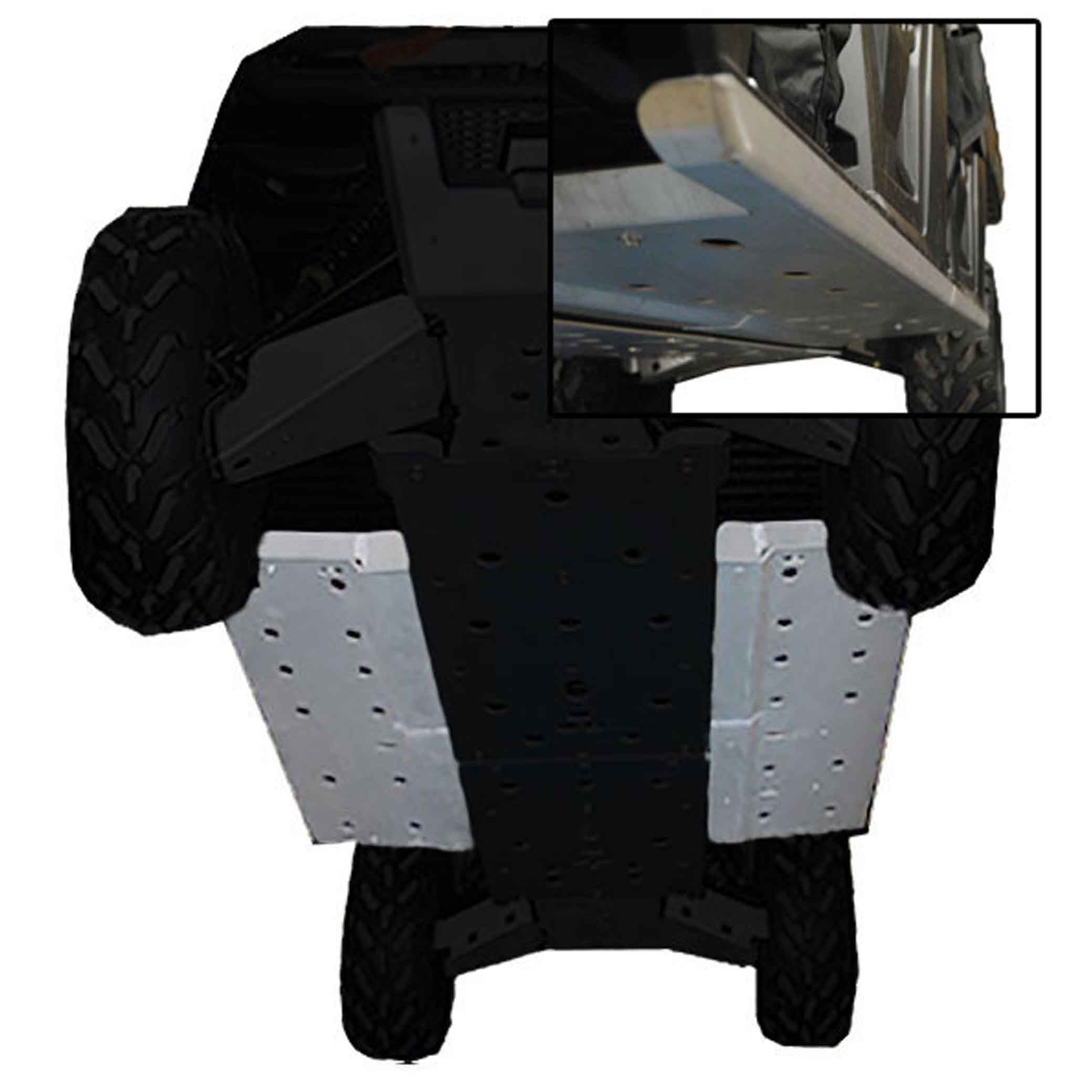 Polaris Ranger Crew 800 Ricochet 2-Piece Rock Slider & Floorboard Skid Plate Set