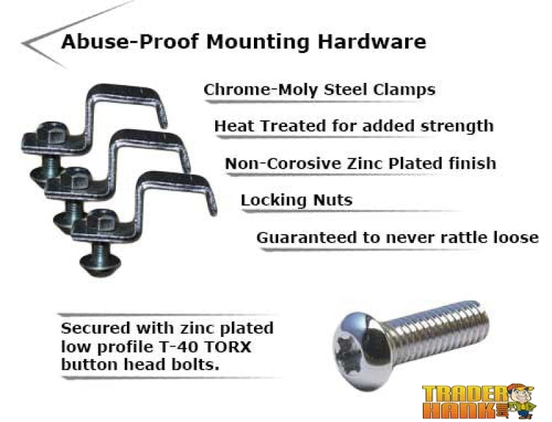 Ricochet Round Frame Clamps | UTV Skid Plates - Free shipping