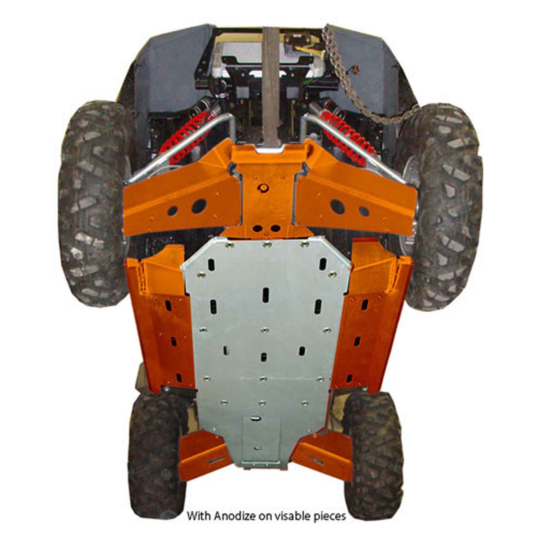 Polaris RZR-S 800 Ricochet 9-Piece Complete Aluminum Skid Plate Set