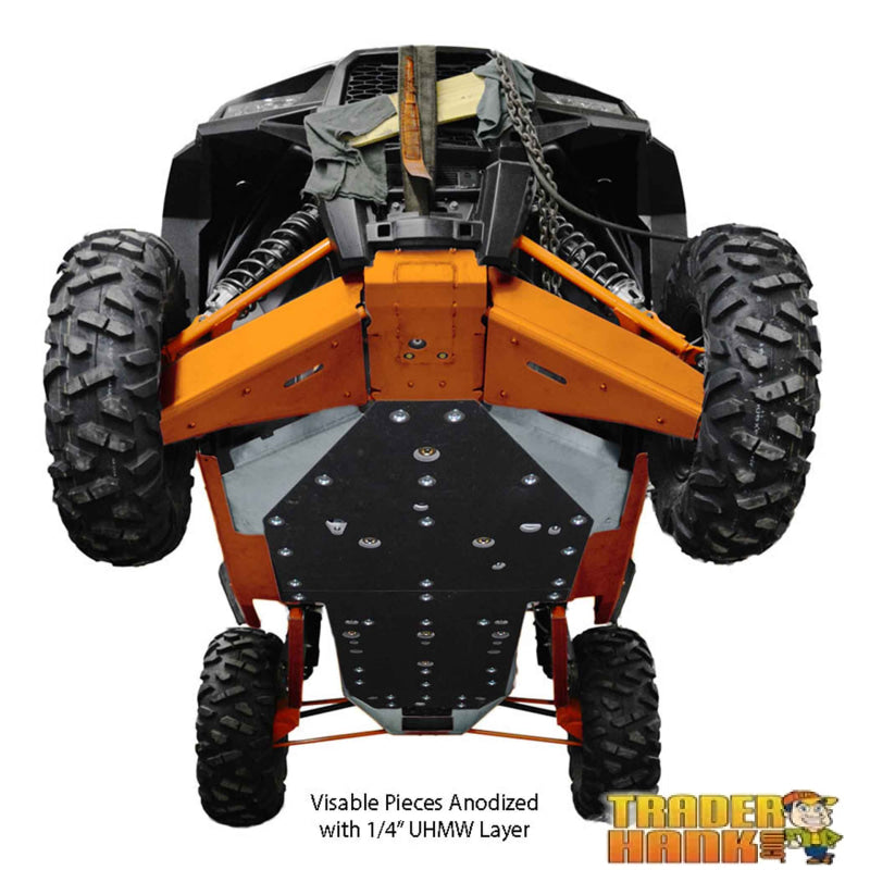 RZR XP 1000 Desert Edition Ricochet 10-Piece Complete Aluminum or UHMW Skid Plate set | Free shipping