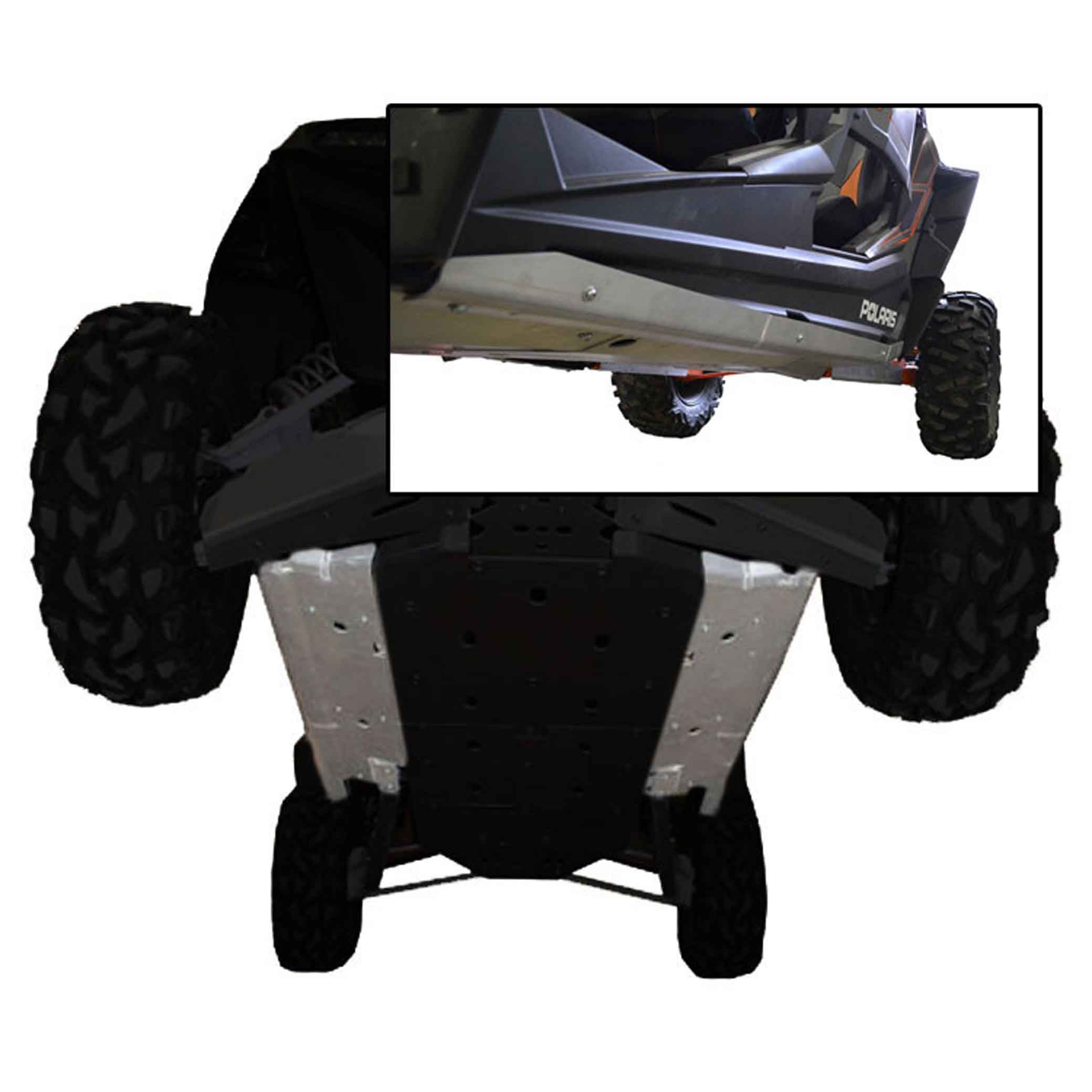 Polaris RZR-4 900 Ricochet 2-Piece Aluminum Rock Slider Set