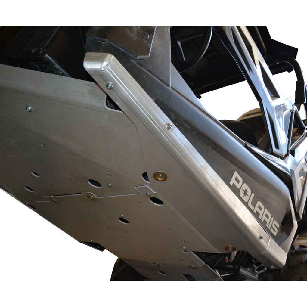 Polaris RZR Trail S Premium and Ultimate Ricochet 10-Piece Complete Aluminum or UHMW Skid Plate Set