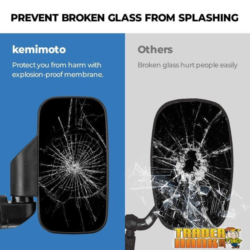 Side Mirrors for Pro Fit/Inset Roll Bars | UTV Accessories - Free shipping