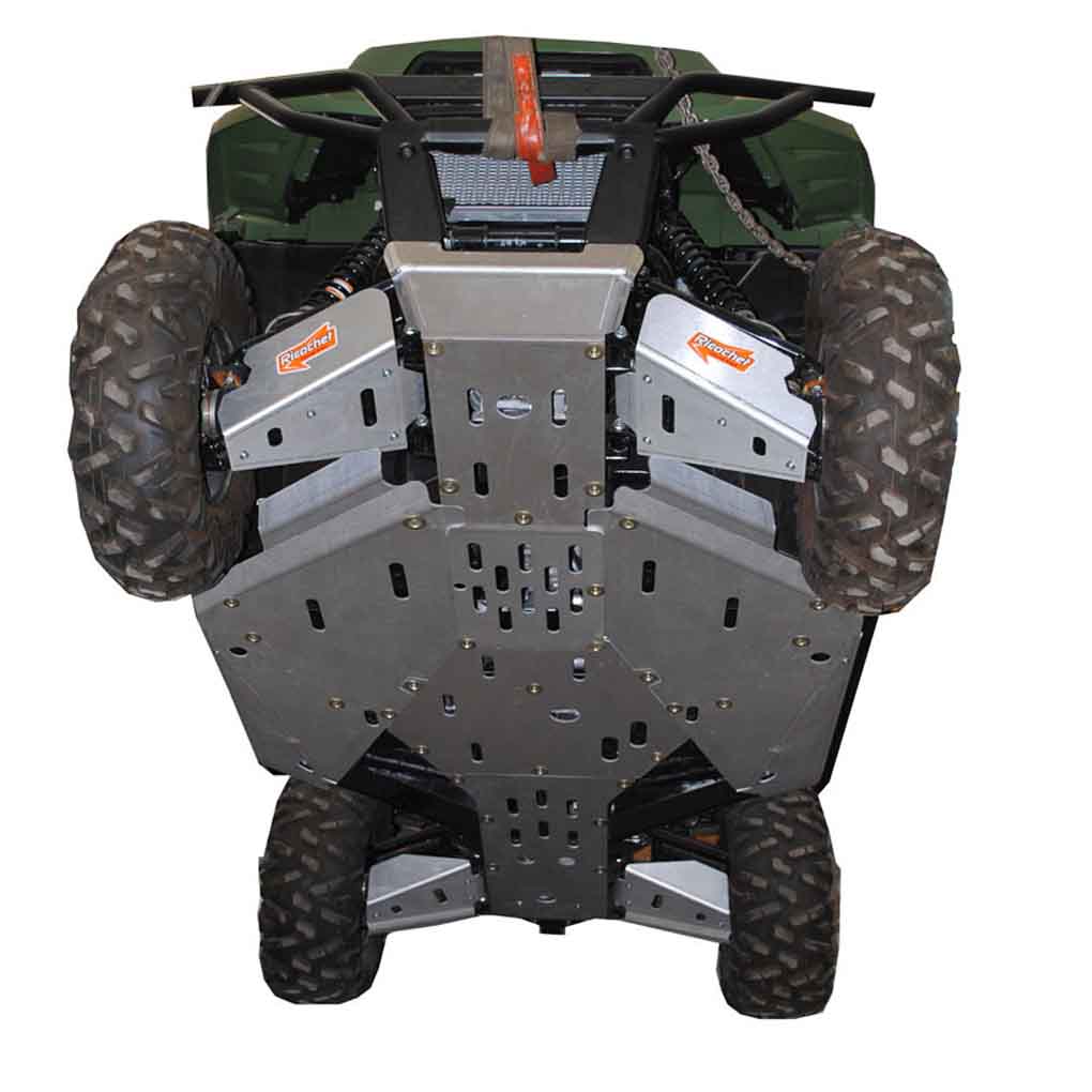 Kawasaki Teryx 800 & Teryx 4 Ricochet 12-Piece Complete Aluminum or UHMW Skid Plate Set