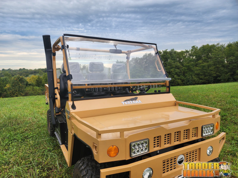 Tuatara - 2 Pc Scratch-Resistant Windshield w/Clamp and Vent Options | UTV Accessories - Free shipping
