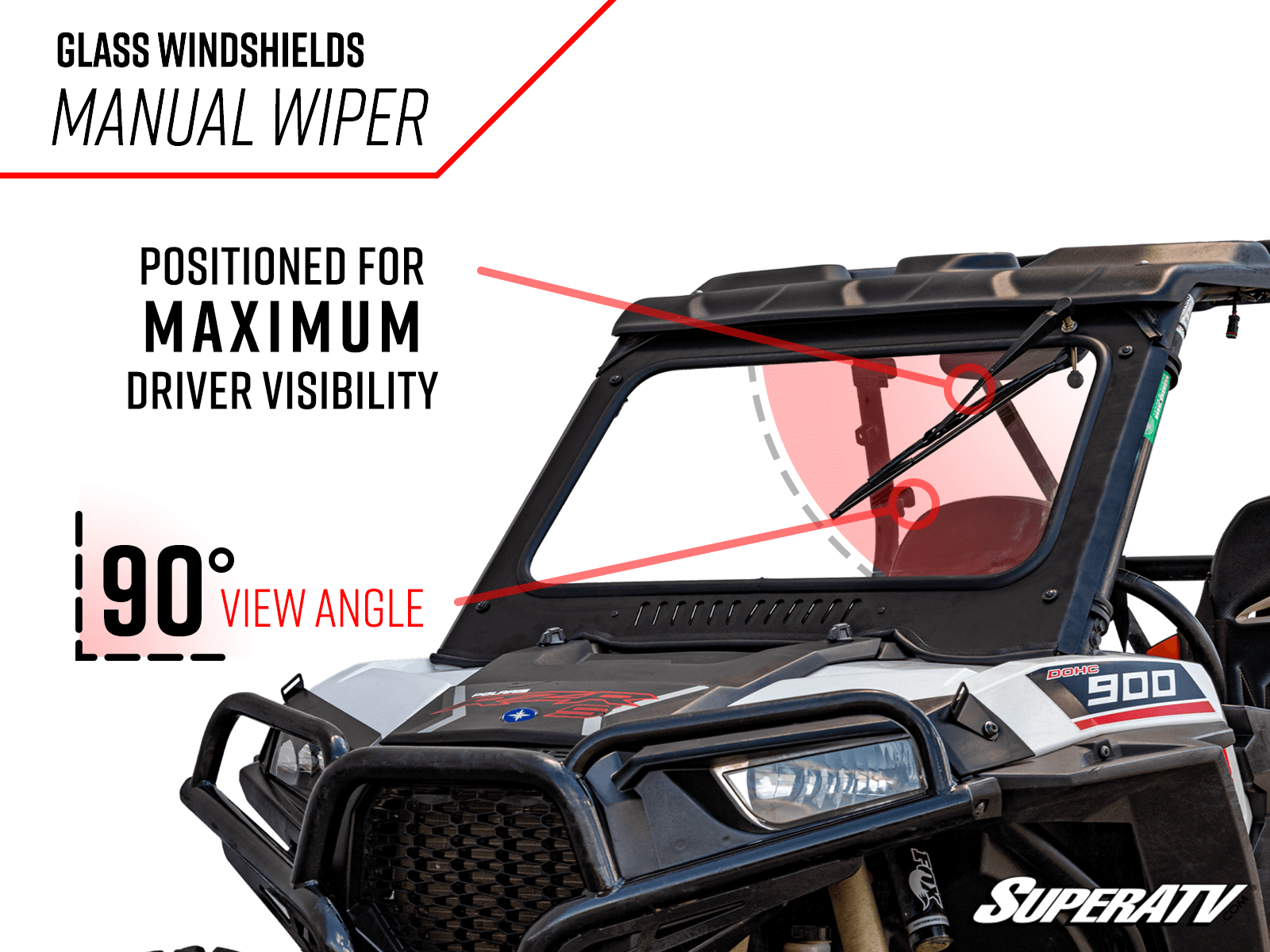 Polaris RZR S 1000 Glass Windshield DOT Approved