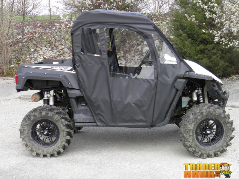 Yamaha Wolverine - Full Cab Enclosure with Vinyl Windshield (Full Doors) | UTV Accessories - Free shipping
