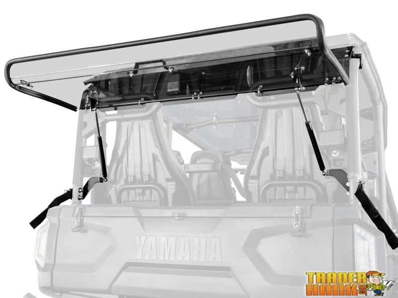 Yamaha Wolverine RMAX4 1000 Scratch-Resistant Rear Flip Windshield | UTV Accessories - Free shipping