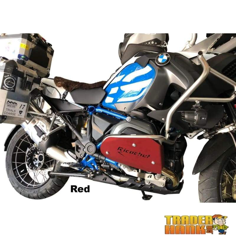BMW R 1200 GS Aluminum Ricochet Crash Bar Engine Guards | Ricochet Skid Plates - Free Shipping