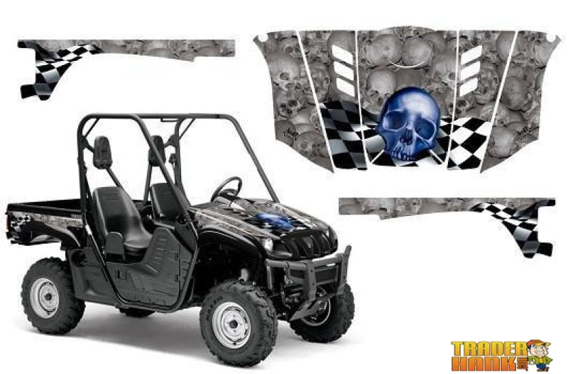 Can-Am Commander Checkered Skull Graphics Kit | UTV ACCESSORIES - Free Shipping