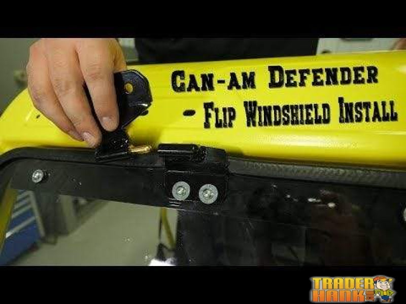 Can-Am Defender Scratch Resistant Flip Windshield | SUPER ATV WINDSHIELDS - Free Shipping
