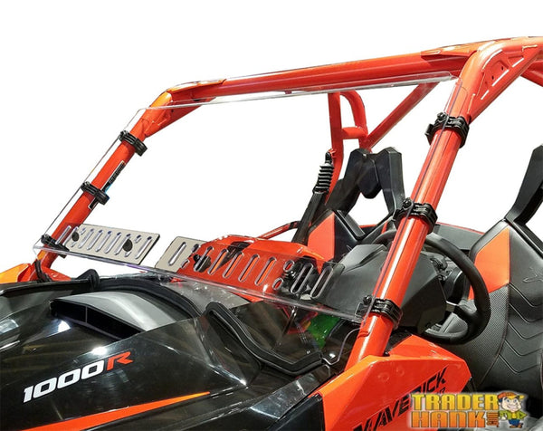 Can Am Maverick Full Hard Coated Windshield With Dual Sliding Vents | UTV ACCESSORIES - Free shipping