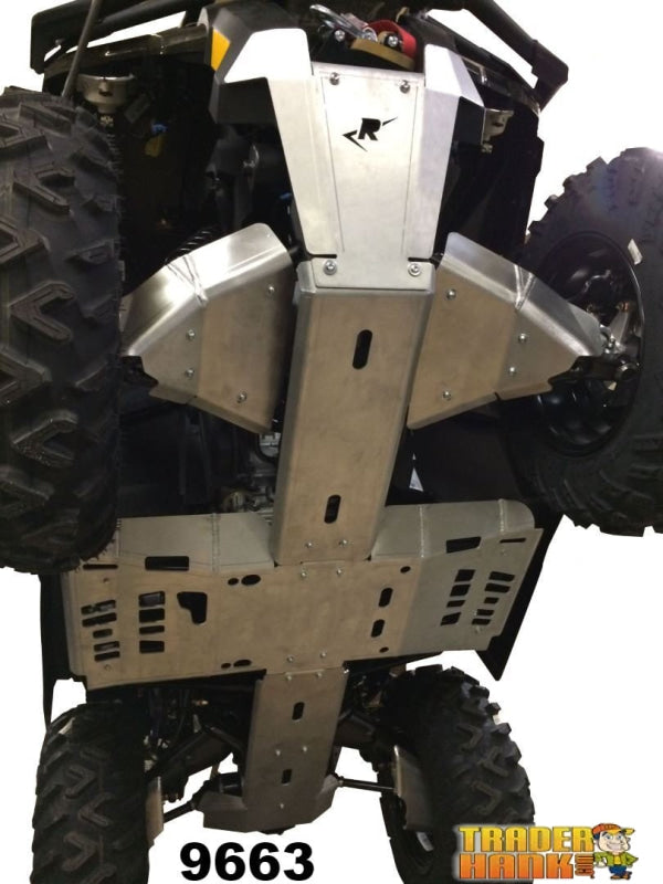 2013-2020 Can-Am Outlander 1000 Max Ricochet 8-Piece Complete Aluminum Skid Plate Set | Ricochet Skid Plates - Free Shipping