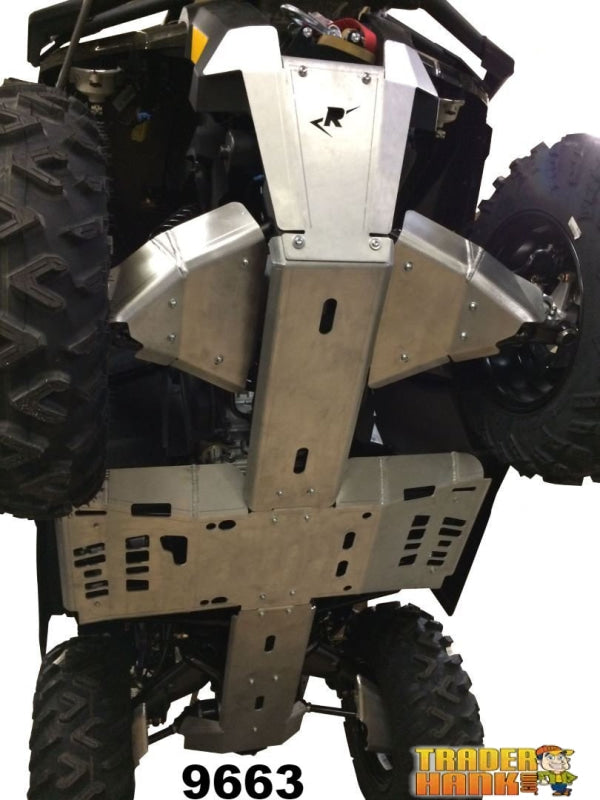2013-2020 Can-Am Outlander 650 Max/DPS Ricochet 8-Piece Complete Aluminum Skid Plate Set | Ricochet Skid Plates - Free Shipping