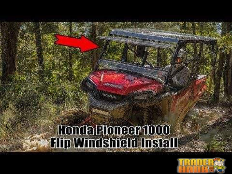 Honda Pioneer 1000 Scratch Resistant Flip Windshield | SUPER ATV WINDSHIELDS - Free Shipping