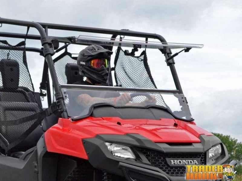 Honda Pioneer 700 Scratch Resistant Flip Windshield | SUPER ATV WINDSHIELDS - Free Shipping
