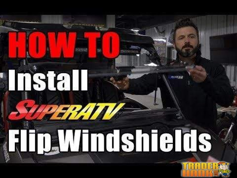 John Deere Gator Scratch Resistant Flip Windshield | SUPER ATV WINDSHIELDS - Free Shipping