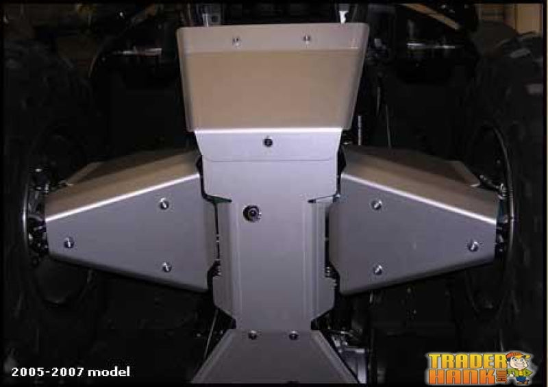 Kawasaki Brute Force 650 (I.R.S) Ricochet 9-Piece Complete Aluminum Skid Plate Set | Ricochet Skid Plates - Free Shipping