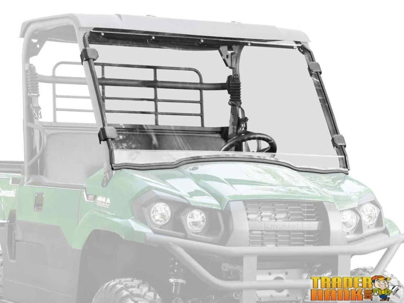 Kawasaki Mule PRO-MX Scratch-Resistant Full Windshield | UTV Accessories - Free shipping