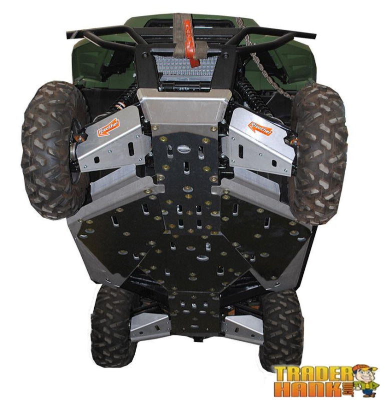 Kawasaki Teryx 800 & Teryx 4 Ricochet 12-Piece Complete Aluminum or UHMW Skid Plate Set | Ricochet Skid Plates - Free Shipping