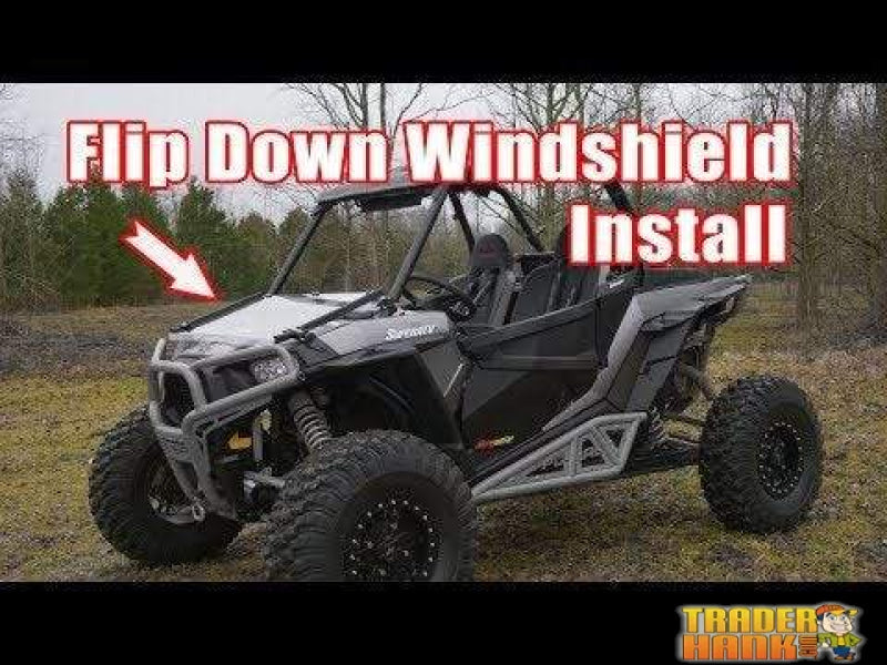 Kawasaki Teryx Scratch Resistant Flip Down Windshield | SUPER ATV WINDSHIELDS - Free Shipping