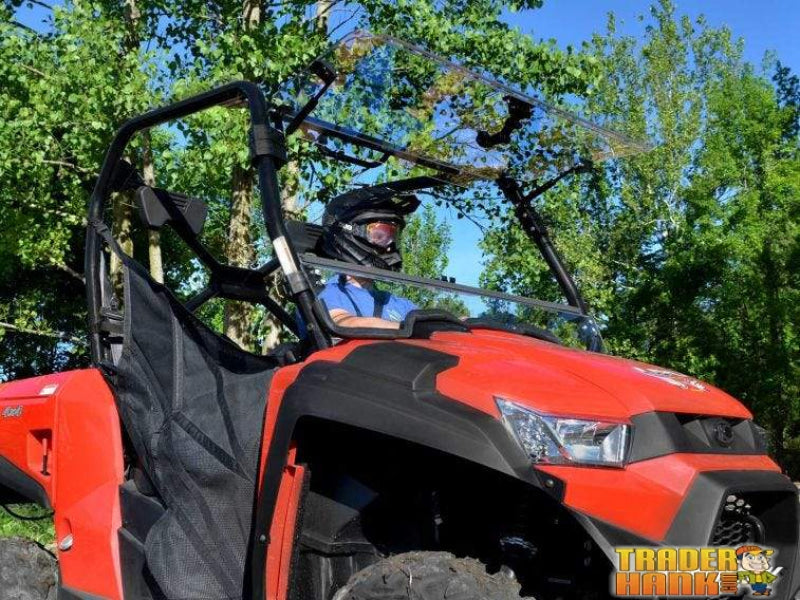 Kymco UXV 450 Scratch Resistant Flip Windshield | SUPER ATV WINDSHIELDS - Free Shipping