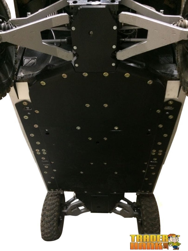 Polaris Ranger Crew Diesel Ricochet 13-Piece Complete Aluminum or with UHMW Skid Plate Set | Ricochet Skid Plates - Free Shipping