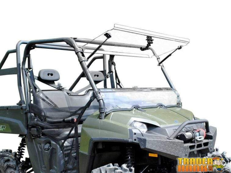 Polaris Ranger Full Size 570 Scratch Resistant Flip Windshield | SUPER ATV WINDSHIELDS - Free Shipping