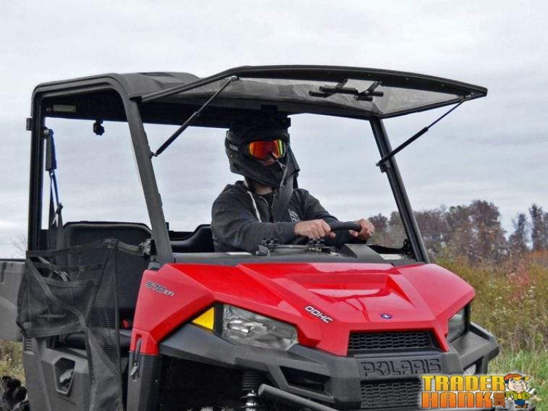 2015-2020 Polaris Ranger Midsize 500/570 Scratch Resistant Flip Windshield | SUPER ATV WINDSHIELDS - Free Shipping