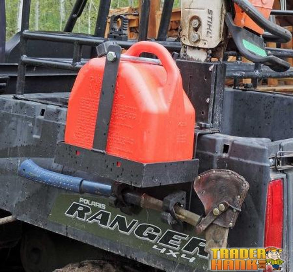 Polaris Ranger Spare Fuel with Integrated Chainsaw Mount