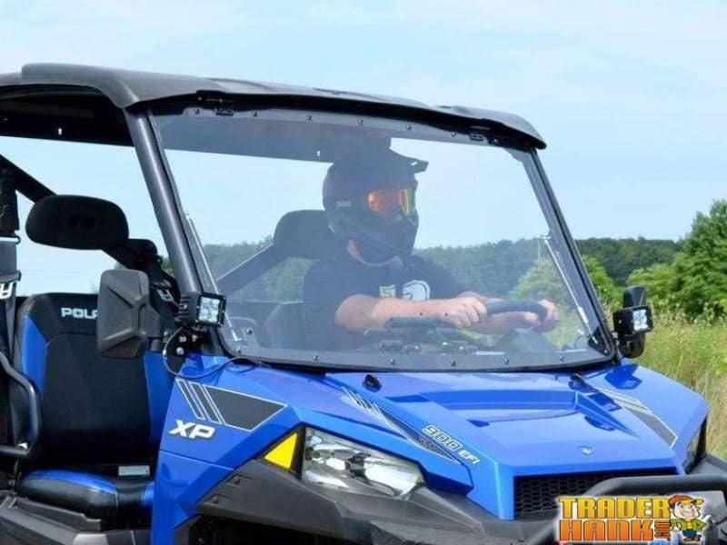Polaris Ranger XP 570 Scratch Resistant Flip Windshield | SUPER ATV WINDSHIELDS - Free Shipping