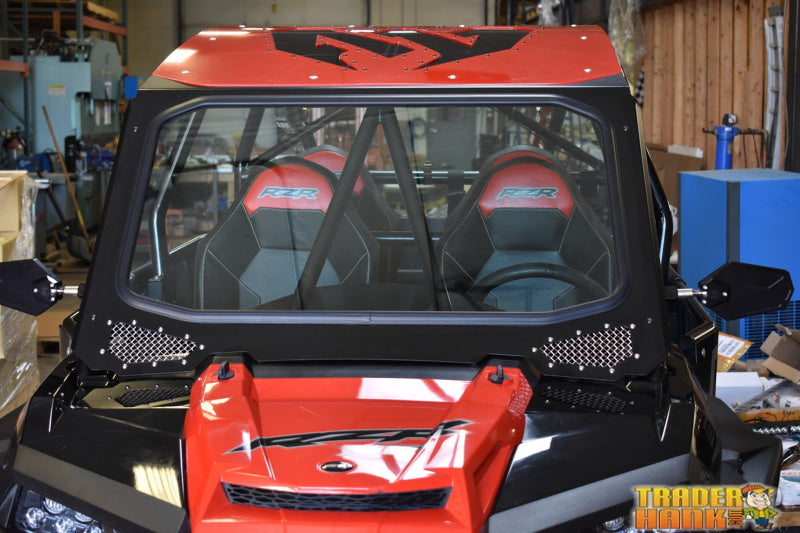 Polaris RZR 900/1000 and Turbo Full Glass Windshield for CAGEWRX Race Cage | UTV ACCESSORIES - Free shipping