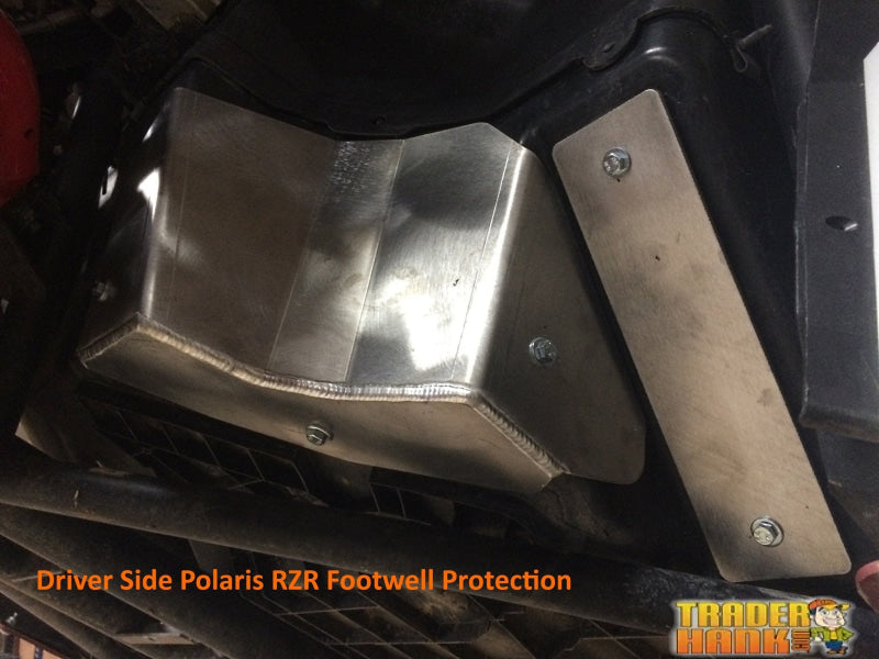 Polaris RZR Trail S 1000 Premium and Ultimate Ricochet 2-Piece Footwell Skid Plate Set | Free shipping