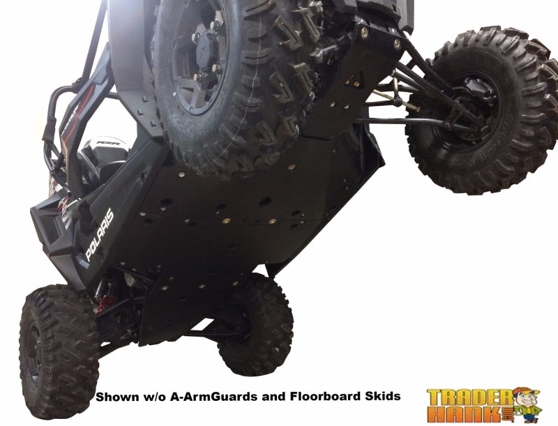 Polaris RZR Trail S Premium and Ultimate Ricochet 10-Piece Complete Aluminum or UHMW Skid Plate Set | UTV Accessories - Free shipping