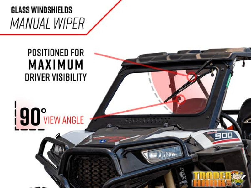 Polaris RZR XP 1000 Glass Windshield | SUPER ATV WINDSHIELDS - Free shipping