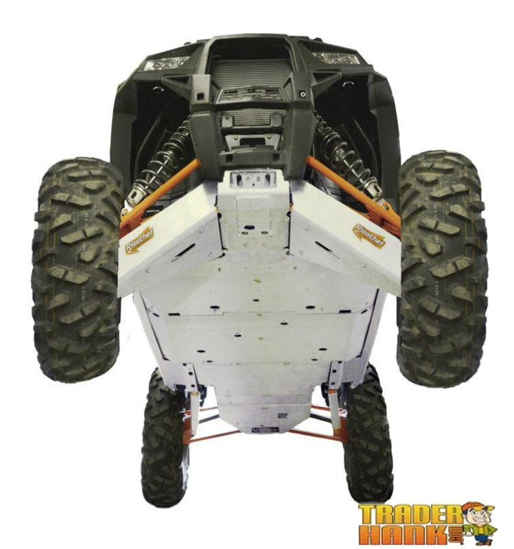 Polaris RZR XP-4 1000 Ricochet 11-Piece Complete Aluminum or UHMW Skid Plate Set | Polaris RZR 1000 Skid Plates - Free Shipping