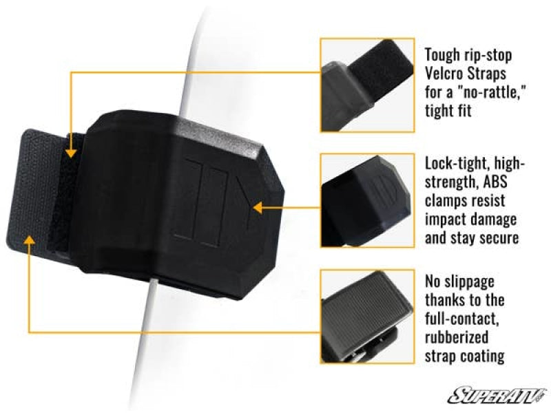 Polaris RZR XP Turbo Rear Vented Windshield | UTV Accessories - Free shipping