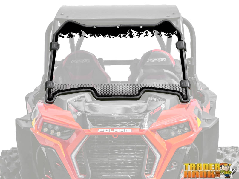 Polaris RZR XP Turbo S Scratch-Resistant Full Windshield | SUPER ATV WINDSHIELDS - Free shipping