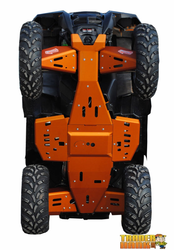 Polaris Sportsman 1000 Ricochet 8-Piece Complete Aluminum or with UHMW Layer Skid Plate Set | Ricochet Skid Plates - Free Shipping