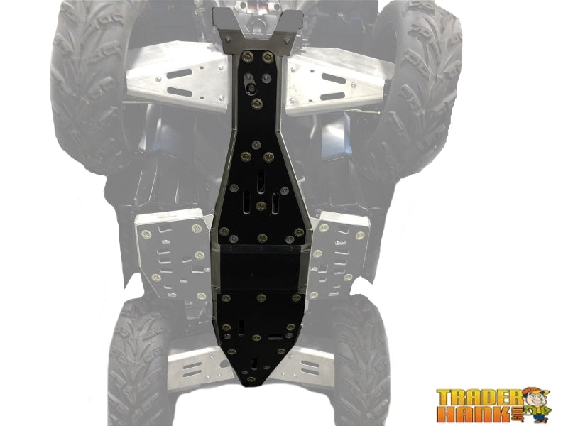 Polaris Sportsman 850 Trail Ricochet 2-Piece Full Frame Aluminum or with UHMW Layer Skid Plate Set | ATV Skid Plates - Free shipping