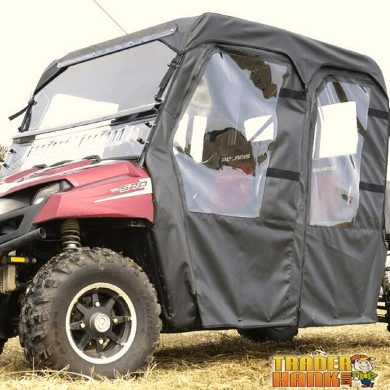 Ranger 800 Crew Full Cab Enclosure with Aero-Vent Windshield 2010-2014 | RANGER-CAB-ENCLOSURE-800-CREW-FULLSIZE-ROUND-BARS-10-14 - Free 