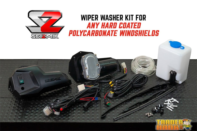 Seizmik UTV Windshield Wiper Washer Kit Fits Hard Coated Polycarbonate Windshields | UTV ACCESSORIES - Free Shipping