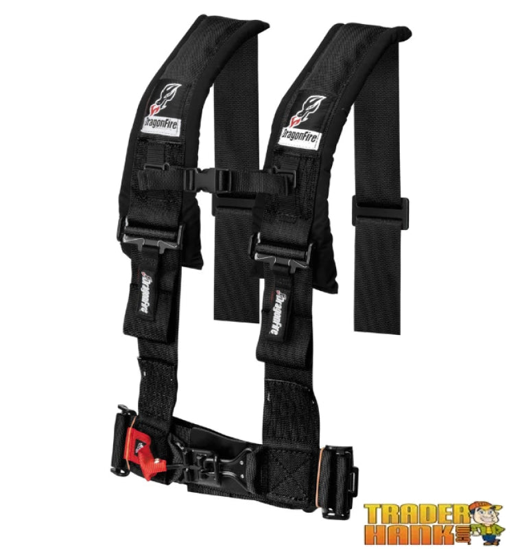 Standard 4-Point H-Style Harness 3 - Black | UTV ACCESSORIES - Free Shipping