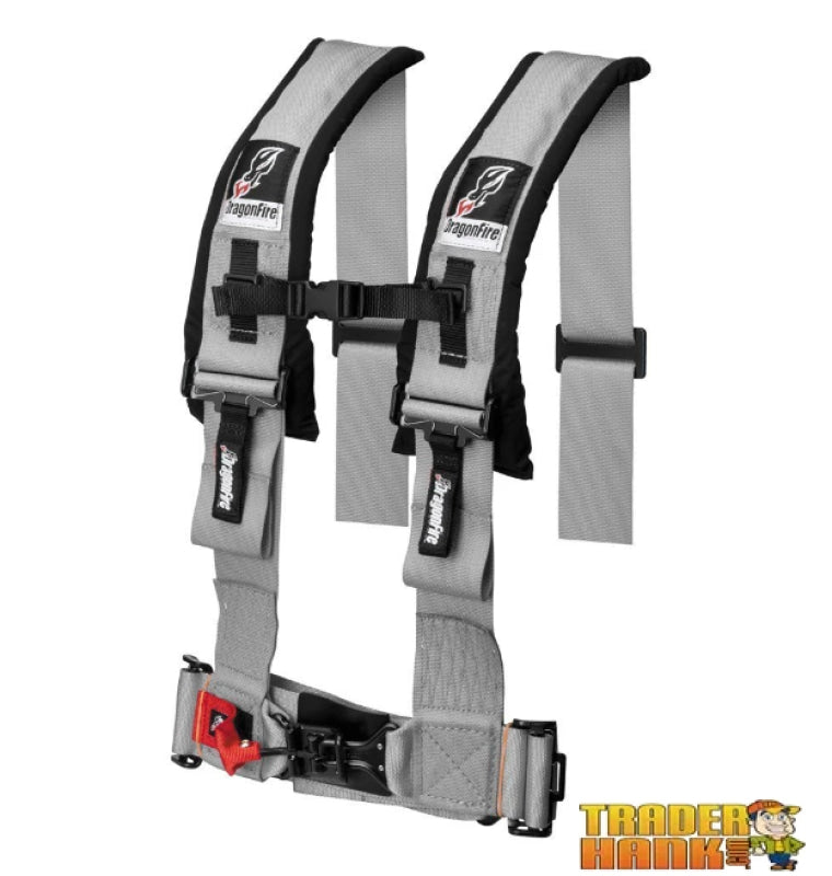Standard 4-Point H-Style Harness 3 - Grey | UTV ACCESSORIES - Free Shipping
