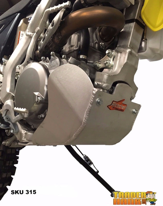 Suzuki RMX450Z Ricochet Aluminum Skid Plate | Dirt Bike Skid Plates - Free Shipping