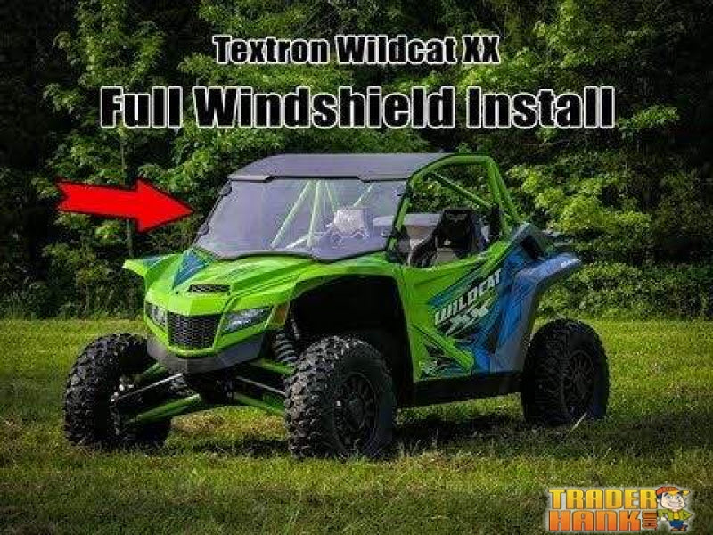 Textron Wildcat XX Scratch Resistant Full Windshield | SUPER ATV WINDSHIELDS - Free Shipping